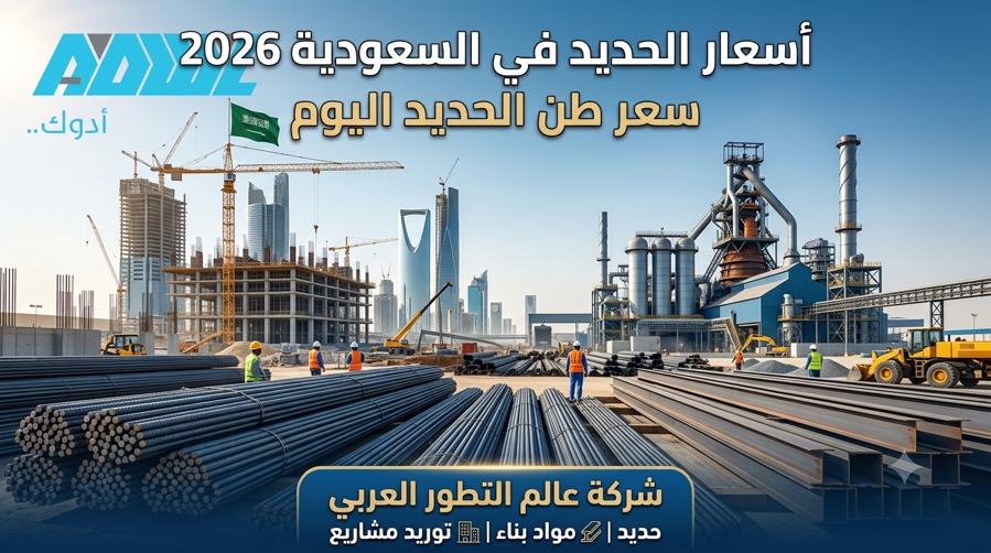 أسعار الحديد في السعودية اليوم 2026 | سعر طن الحديد وأفضل الموردين